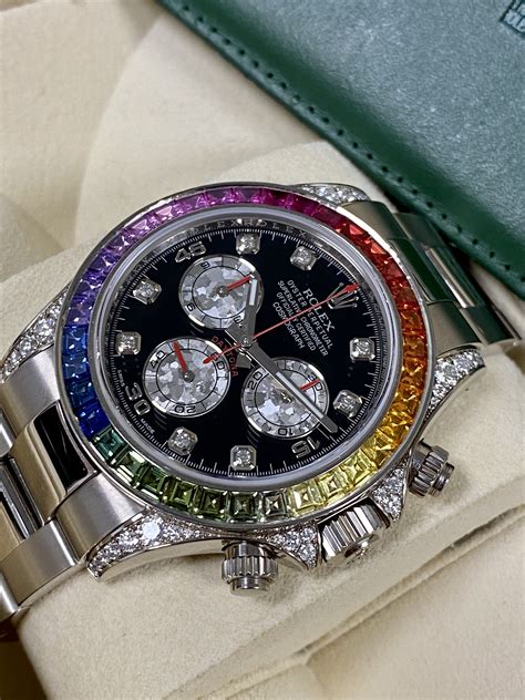 rolex datona rainbow|rolex rainbow daytona review.